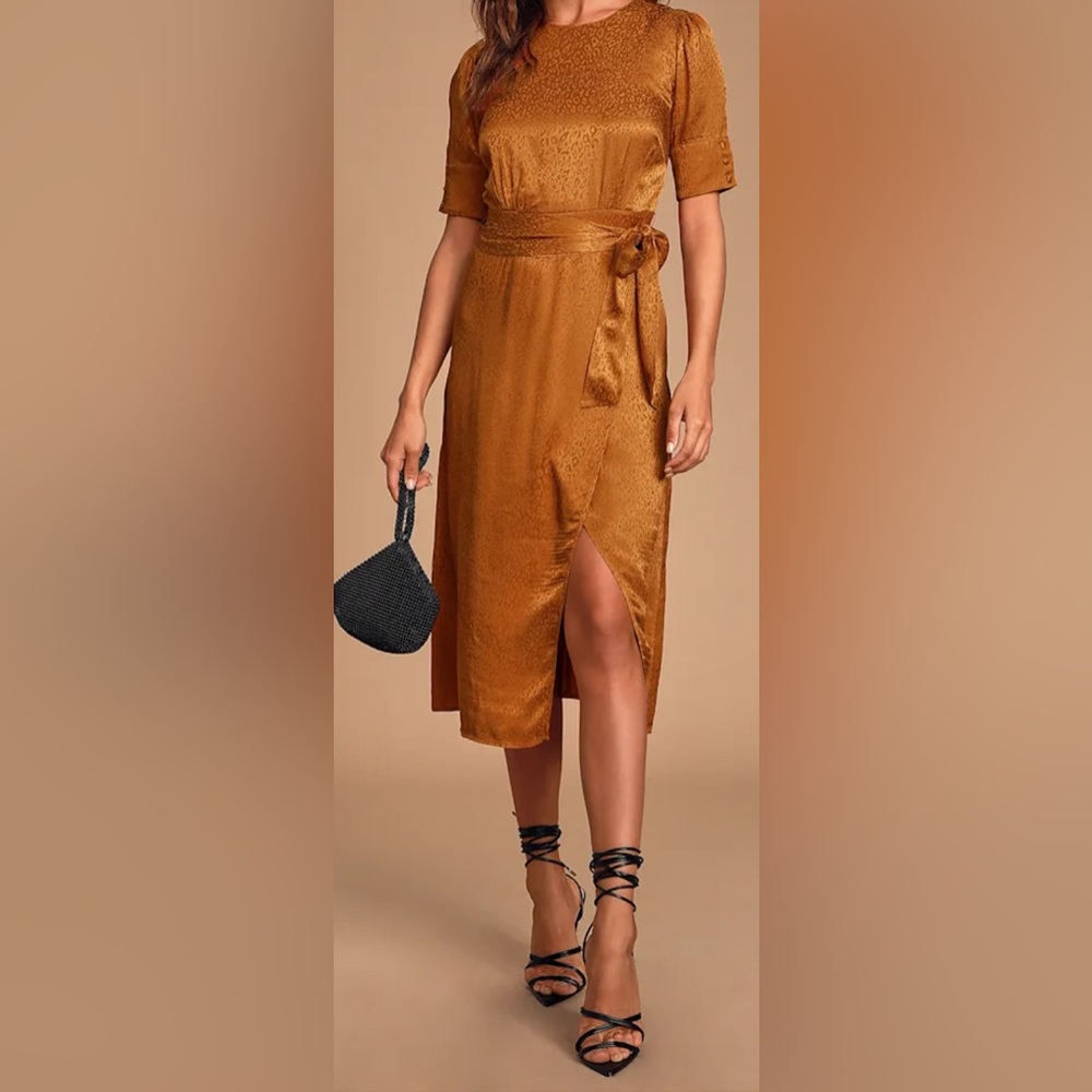 ALI & JAY Terracotta Midi Dress - Picture 4 of 5